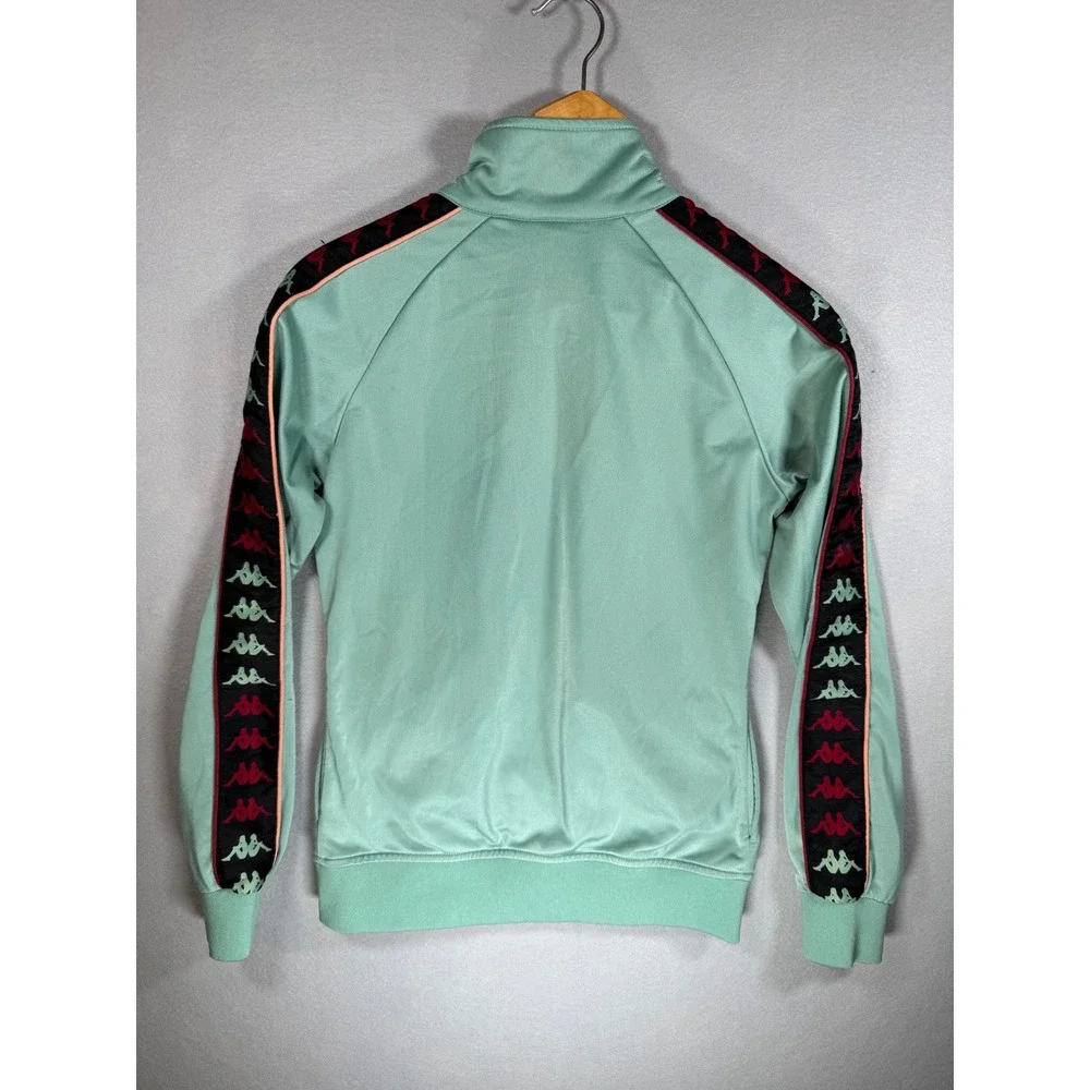 Kappa Banda Track Jacket Mint Green Omini Logo Tape Zip Mens Medium Streetwear